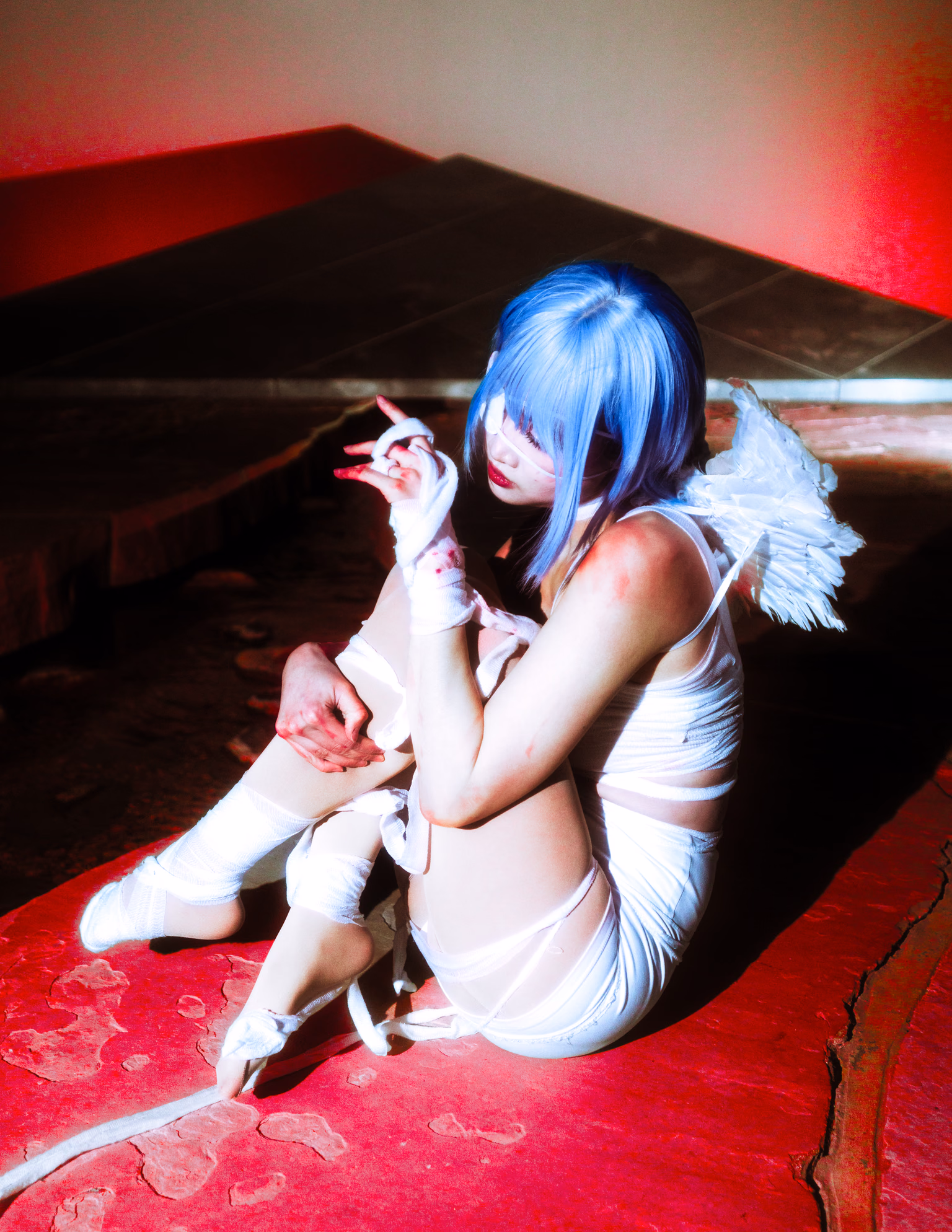 Christopher Davila - Injured Rei — frame 4, cosplay, 2026